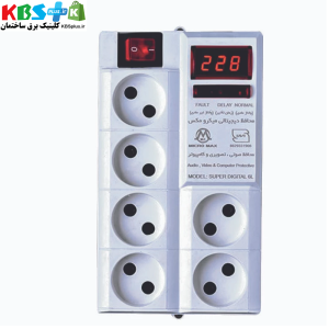 محافظ ولتاژ میکرومکس مدل 6L-DP-2M سیم بلند
