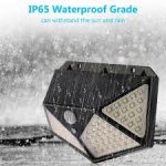 چراغ دیواری خورشیدی هوشمند سنسور دار مدل SX-100 SOLAR - Image 5